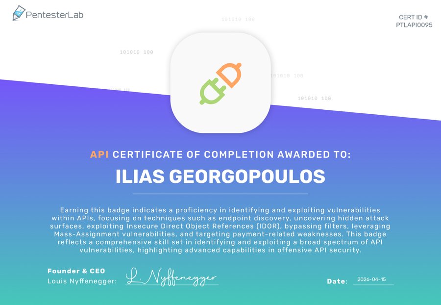 PentesterLab Badge