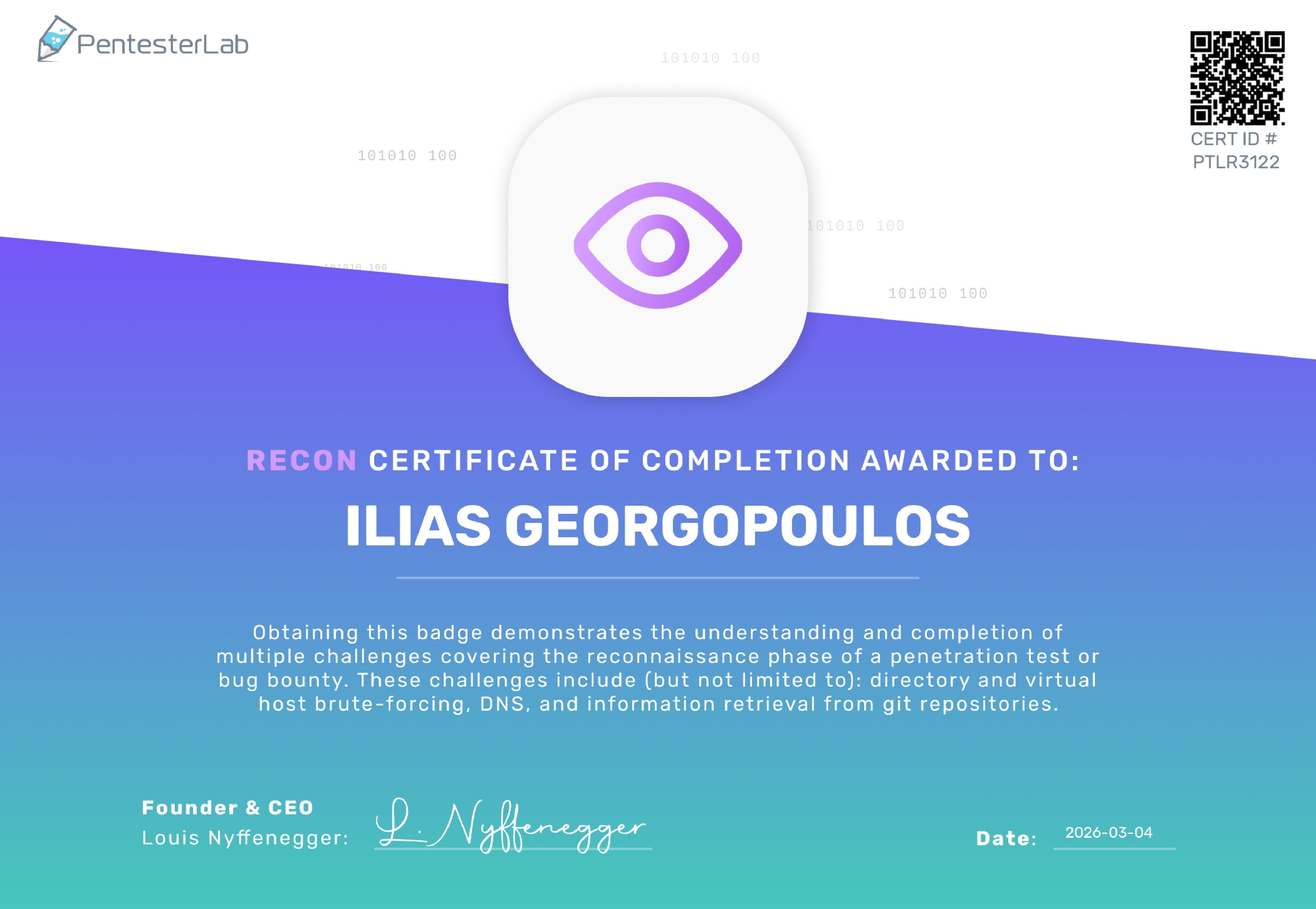 PentesterLab Badge